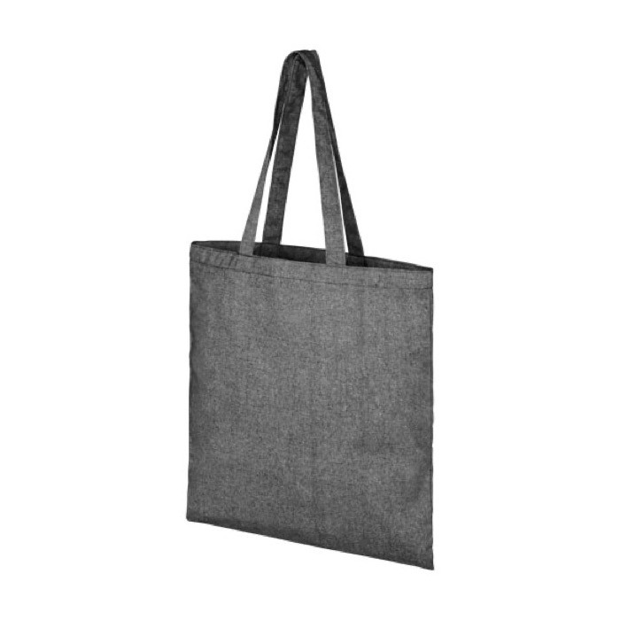 Bolsa de algodón y poliéster reciclado color negro Bolsa de algodón y poliéster reciclado color negro