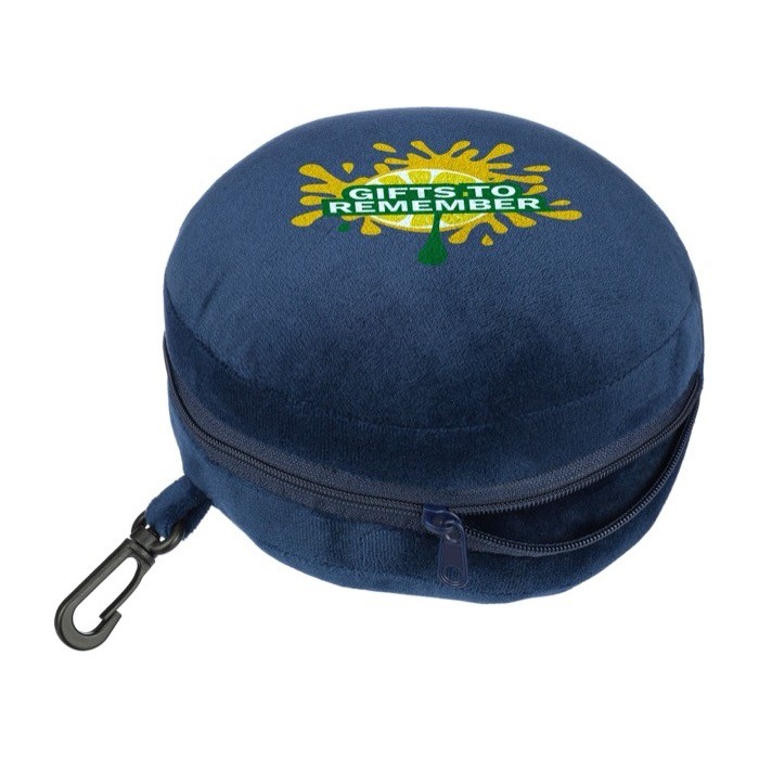 Set de viaje con almohada y antifaz de algodón y poliéster suave novena vista Set de viaje con almohada y antifaz de algodón y poliéster suave novena vista