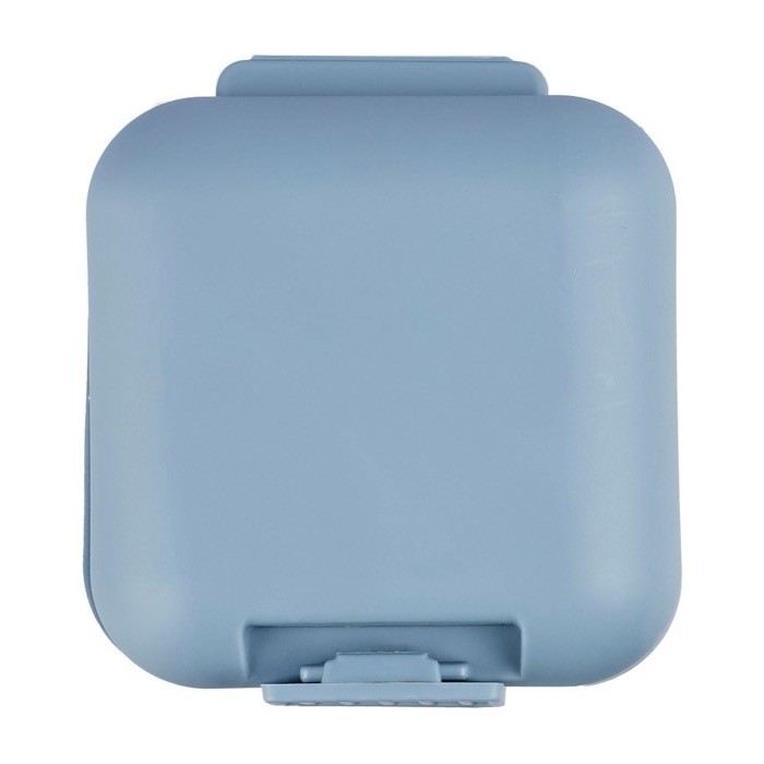 Pastillero de plástico con 5 compartimientos individuales tercera vista Pastillero de plástico con 5 compartimientos individuales tercera vista