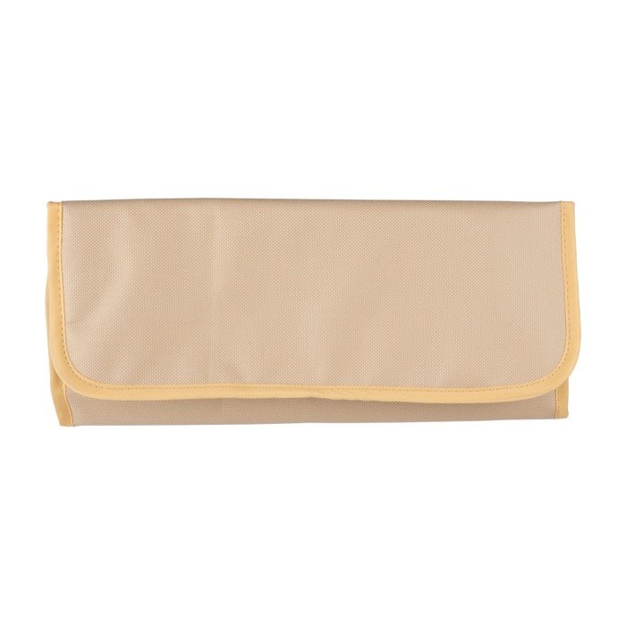 Juego de cuchillos para quesos o charcutería en una bolsa con velcro color marrón primera vista Juego de cuchillos para quesos o charcutería en una bolsa con velcro color marrón primera vista