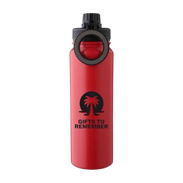 Botella de acero inox de doble pared con tapa de soporte de móvil 800ml Botella de acero inox de doble pared con tapa de soporte de móvil 800ml