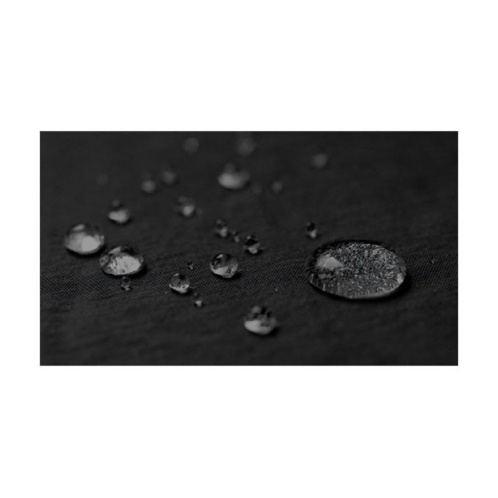 Riñonera de poliéster reciclado impermeable con bolsillo interior color negro tercera vista Riñonera de poliéster reciclado impermeable con bolsillo interior color negro tercera vista