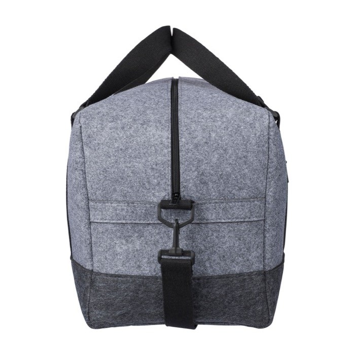 Bolsa de deporte de fieltro RPET con pequeño compartimiento delante sexta vista Bolsa de deporte de fieltro RPET con pequeño compartimiento delante sexta vista