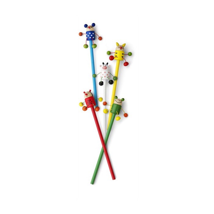 Caja de 50 lápices de madera de distintos animalitos y colores sexta vista Caja de 50 lápices de madera de distintos animalitos y colores sexta vista