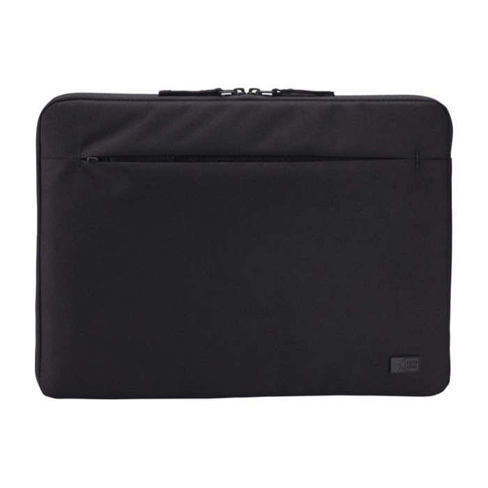 Funda de poliéster reciclado para PC con interior acolchado Case Logic Invigo 14” color negro segunda vista frontal Funda de poliéster reciclado para PC con interior acolchado Case Logic Invigo 14” color negro segunda vista frontal