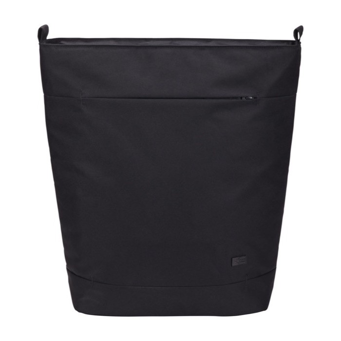 Bolsa tote para PC de poliéster reciclado con organizadores 15,6” color negro tercera vista frontal Bolsa tote para PC de poliéster reciclado con organizadores 15,6” color negro tercera vista frontal