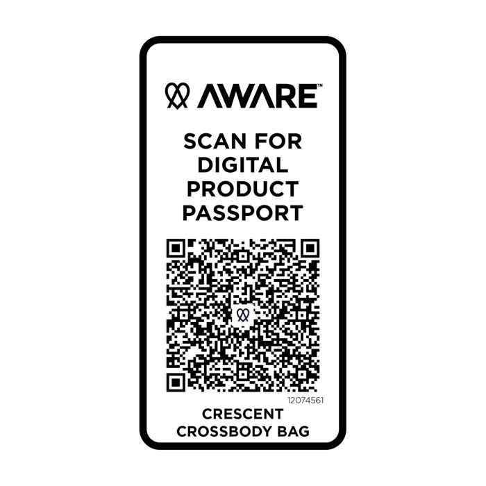 Bandolera de material reciclado con bolsillo principal amplio color verde segunda vista