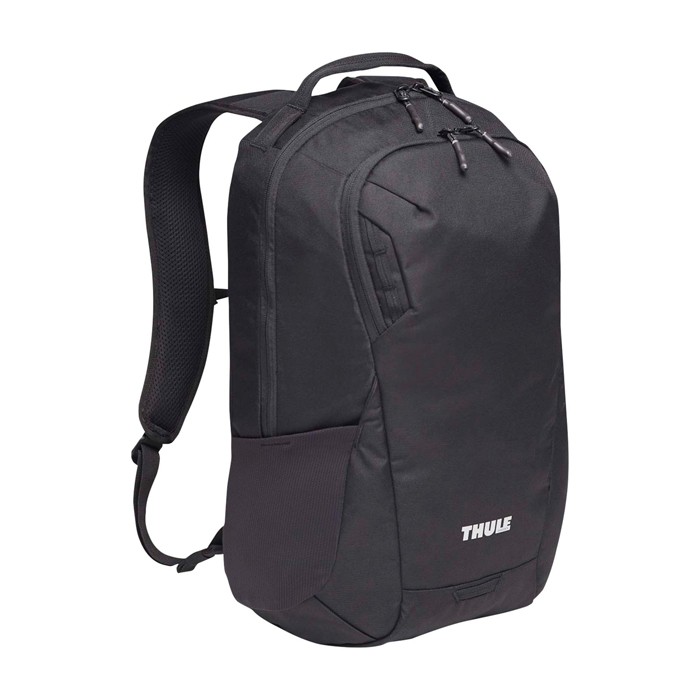 Mochila reciclada para PC con bolsillo frontal Thule Lumion 16” color negro cuarta vista Mochila reciclada para PC con bolsillo frontal Thule Lumion 16” color negro cuarta vista