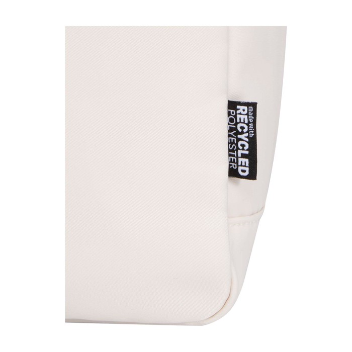 Mochila de viaje ecológica multiusos para portátil 9L 14” color blanco roto vista detalle 2