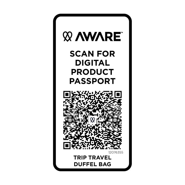 Bolsa de viaje ecológica diseñada para un uso práctico y cómodo 42L color azul cian cuarta vista Bolsa de viaje ecológica diseñada para un uso práctico y cómodo 42L color azul cian cuarta vista