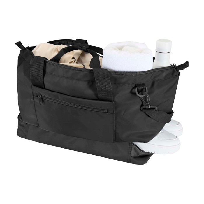 Bolsa de viaje ecológica diseñada para un uso práctico y cómodo 42L color negro tercera vista Bolsa de viaje ecológica diseñada para un uso práctico y cómodo 42L color negro tercera vista