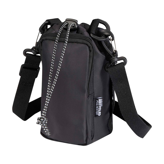 Bolsa de viaje para botellas hecha de materiales ecológicos 2L color negro segunda vista Bolsa de viaje para botellas hecha de materiales ecológicos 2L color negro segunda vista