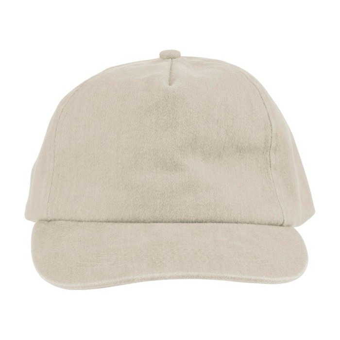 Gorra de 5 paneles en varios colores con efecto lavado 240 g/m2 color beige primera vista Gorra de 5 paneles en varios colores con efecto lavado 240 g/m2 color beige primera vista
