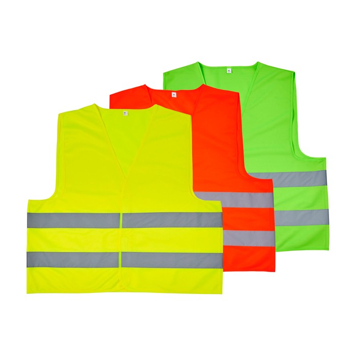Chaleco alta visibilidad infantil 7 a 12 años con cierre velcro RFX™ color amarillo fluorescente segunda vista varios colores