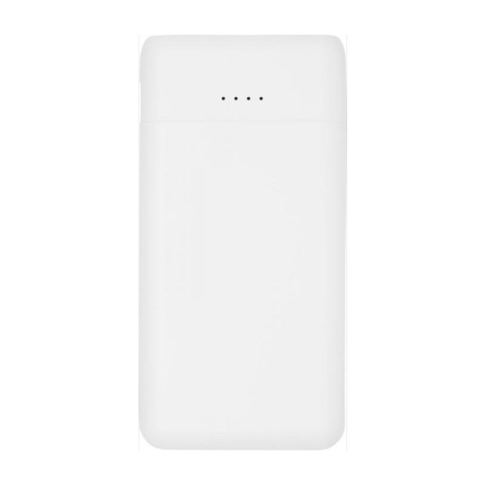 Batería externa de bolsillo color blanco segunda vista frontal