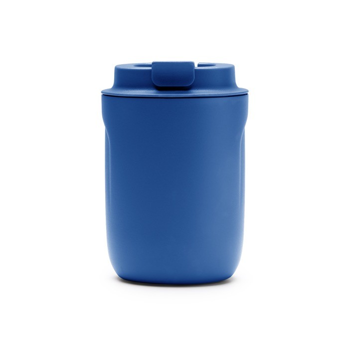 Vaso térmico de acero inoxidable con base antideslizante 250ml color azul real segunda vista