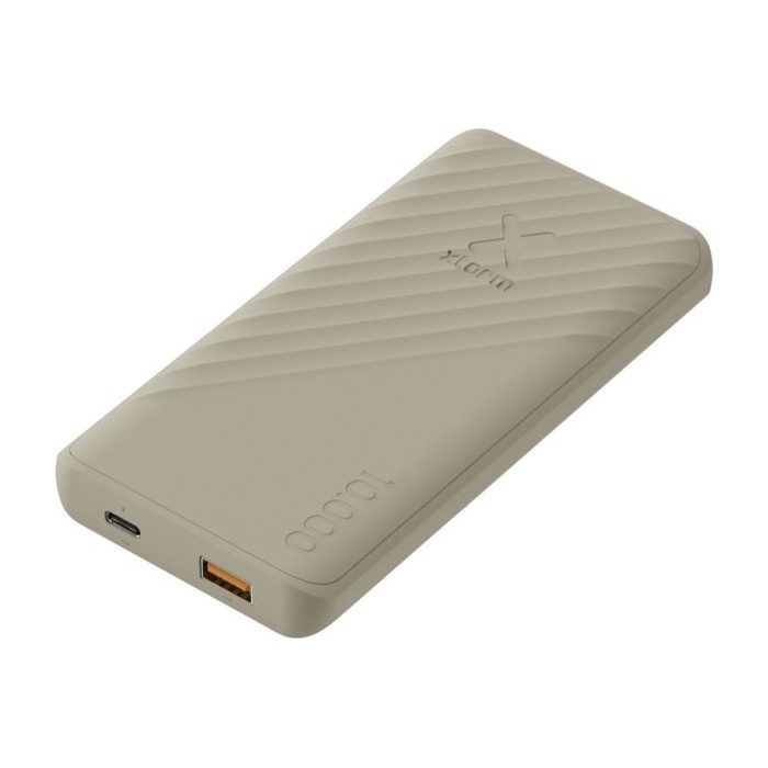 Powerbank de carga rápida con tecnología FastCharge 10.000 mAh color arena quinta vista Powerbank de carga rápida con tecnología FastCharge 10.000 mAh color arena quinta vista