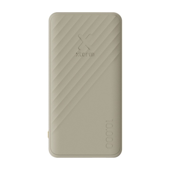 Powerbank de carga rápida con tecnología FastCharge 10.000 mAh color arena segunda vista frontal Powerbank de carga rápida con tecnología FastCharge 10.000 mAh color arena segunda vista frontal