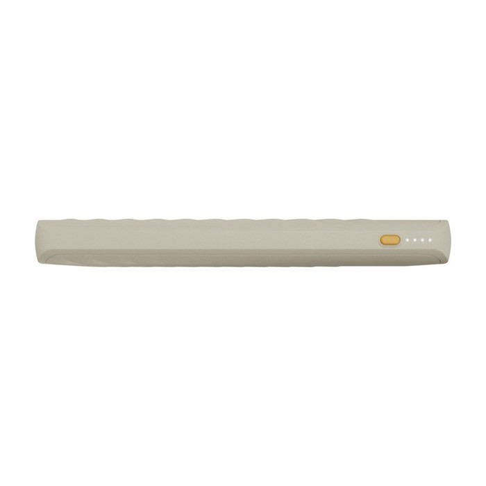 Powerbank de carga rápida con tecnología FastCharge 10.000 mAh color arena vista lateral Powerbank de carga rápida con tecnología FastCharge 10.000 mAh color arena vista lateral
