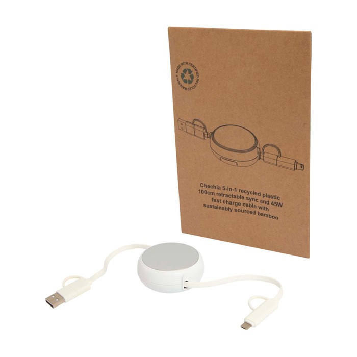 Cable retráctil de sincronización de datos con plástico y aluminio color plateado Cable retráctil de sincronización de datos con plástico y aluminio color plateado