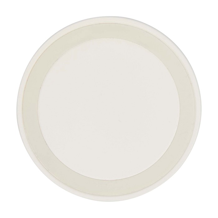 Base de carga inalámbrica con cable 2 en 1 de plástico reciclado 15W color blanco segunda vista frontal