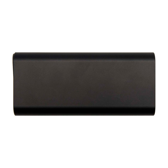 Powerbank ideal para portátil de aluminio reciclado 20.000 mAh color negro segunda vista frontal