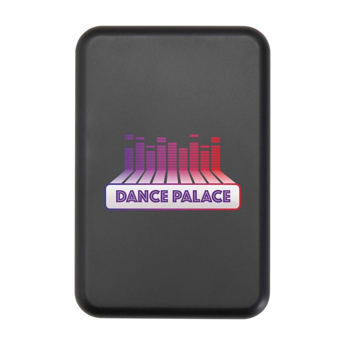 Batería externa inalámbrica magnética de plástico reciclado 5.000 mAh color negro