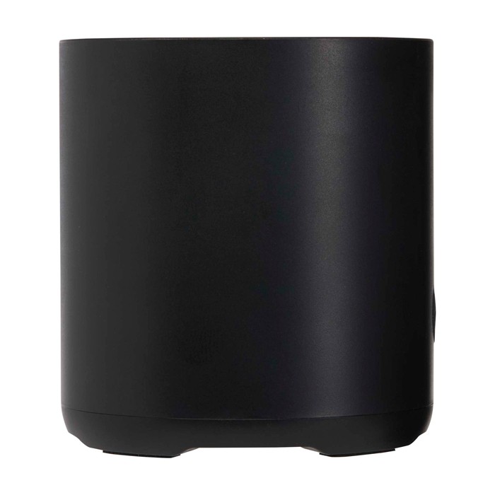 Altavoz inalámbrico de plástico reciclado con micrófono integrado 3W color negro segunda vista trasera Altavoz inalámbrico de plástico reciclado con micrófono integrado 3W color negro segunda vista trasera