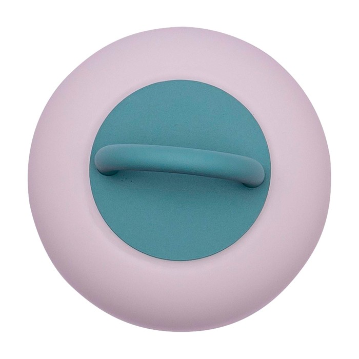 Lámpara portátil tipo farol que aporta iluminación suave Kooduu Loome color verde menta vista detalle 1