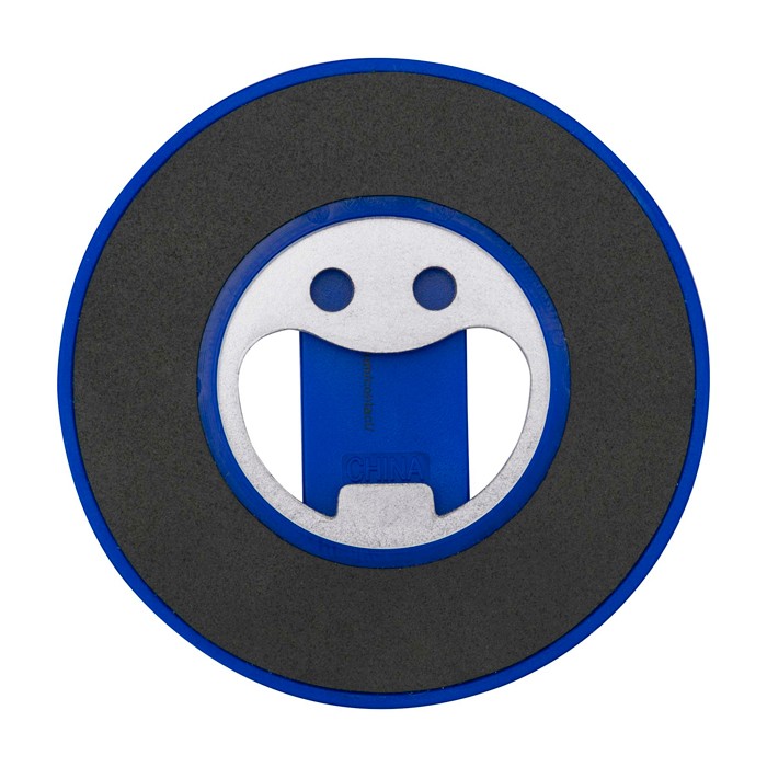 Soporte magnético 2 en 1 para móvil con abrebotellas incorporado color azul real segunda vista trasera