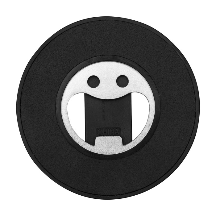 Soporte magnético 2 en 1 para móvil con abrebotellas incorporado color negro segunda vista trasera