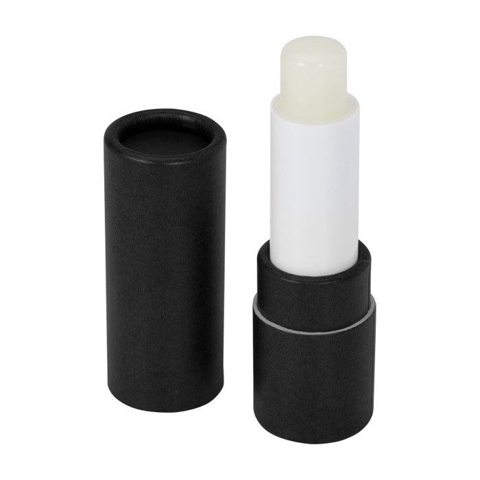 Bálsamo labial sostenible de papel reciclado con protección FPS 15 color negro