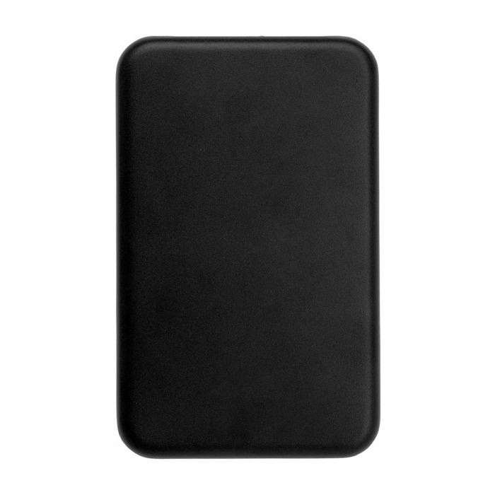 Batería externa solar de aluminio con bordes de color 4.000 mAh color negro segunda vista Batería externa solar de aluminio con bordes de color 4.000 mAh color negro segunda vista