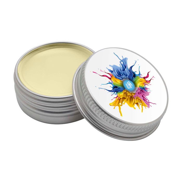 Bálsamo labial con carcasa de aluminio y protección FPS 15 color beige Bálsamo labial con carcasa de aluminio y protección FPS 15 color beige