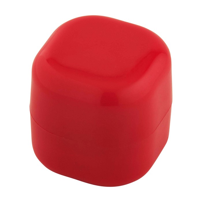Bálsamo labial de vainilla con carcasa de plástico cuadrada FPS 15 color rojo segunda vista Bálsamo labial de vainilla con carcasa de plástico cuadrada FPS 15 color rojo segunda vista