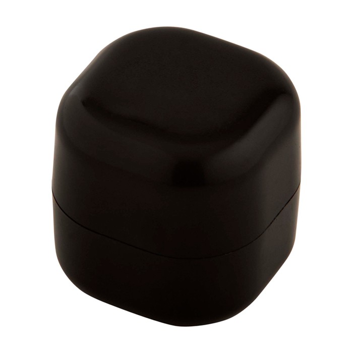 Bálsamo labial de vainilla con carcasa de plástico cuadrada FPS 15 color negro segunda vista Bálsamo labial de vainilla con carcasa de plástico cuadrada FPS 15 color negro segunda vista