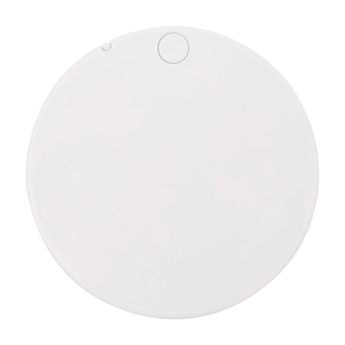 Espejo de maquillaje elegante y deslizante para retoques rápidos color blanco segunda vista trasera