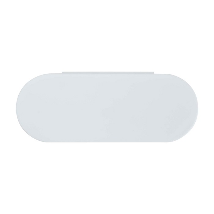 Set de manicura que incluye todas las herramientas esenciales color blanco tercera vista frontal