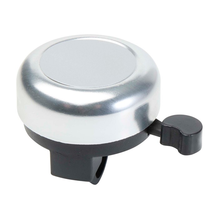Timbre para bicicleta de aluminio y plástico con un sonido fuerte color plateado Timbre para bicicleta de aluminio y plástico con un sonido fuerte color plateado