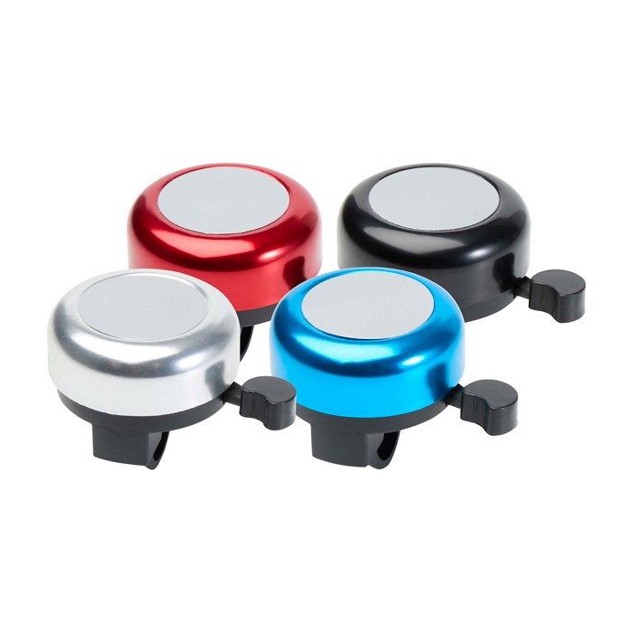 Timbre para bicicleta de aluminio y plástico con un sonido fuerte color plateado segunda vista varios colores Timbre para bicicleta de aluminio y plástico con un sonido fuerte color plateado segunda vista varios colores