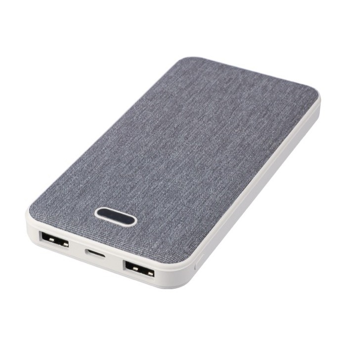 Batería externa rectangular de plástico reciclado y RPET 10.000 mAh primera vista Batería externa rectangular de plástico reciclado y RPET 10.000 mAh primera vista