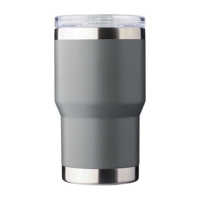 Vaso de acero inoxidable reciclado con revestimiento cerámico 350ml color gris primera vista Vaso de acero inoxidable reciclado con revestimiento cerámico 350ml color gris primera vista