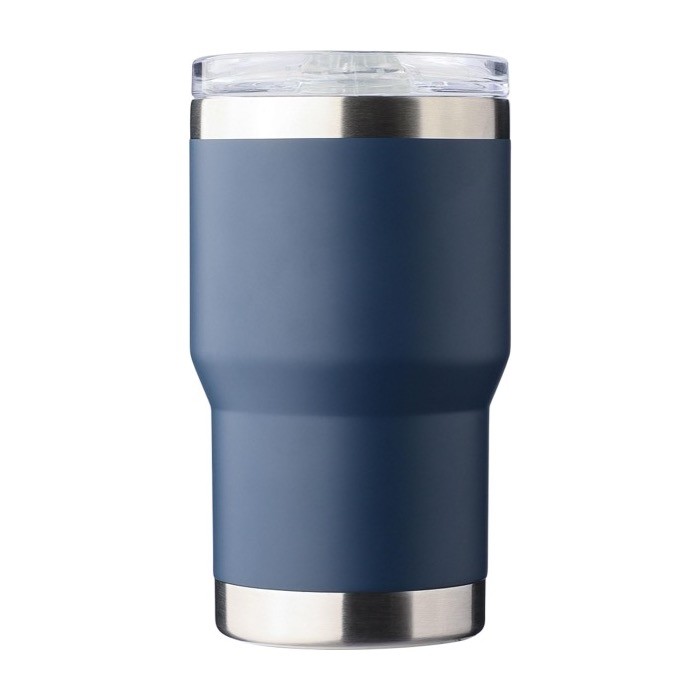 Vaso de acero inoxidable reciclado con revestimiento cerámico 350ml color azul primera vista Vaso de acero inoxidable reciclado con revestimiento cerámico 350ml color azul primera vista