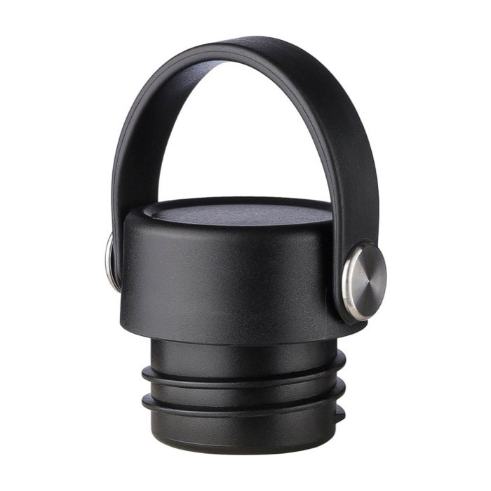 Botella de acero inoxidable reciclado tapa con asa de agarre 500ml cuarta vista Botella de acero inoxidable reciclado tapa con asa de agarre 500ml cuarta vista