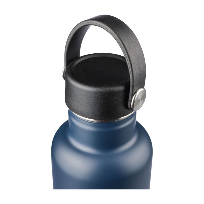 Botella de acero inoxidable reciclado tapa con asa de agarre 500ml novena vista Botella de acero inoxidable reciclado tapa con asa de agarre 500ml novena vista