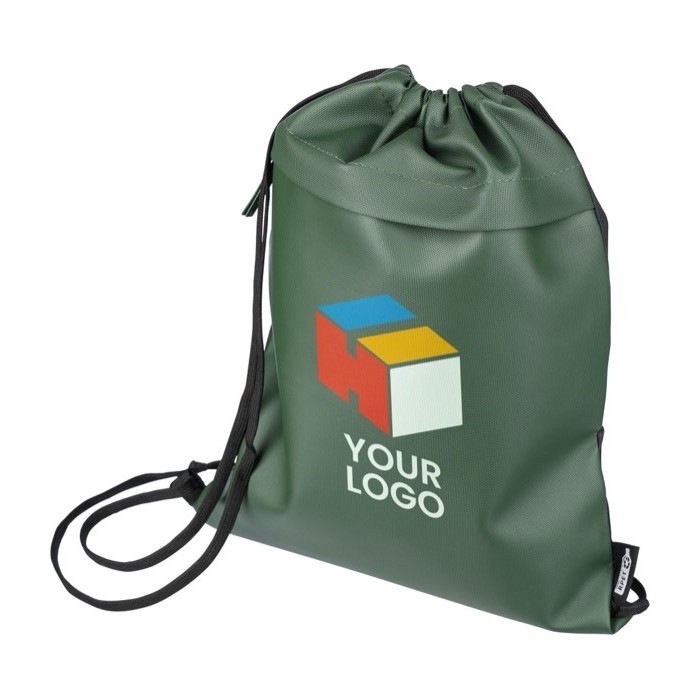 Mochila de cuerdas repelente al agua con bolsillo frontal segunda vista