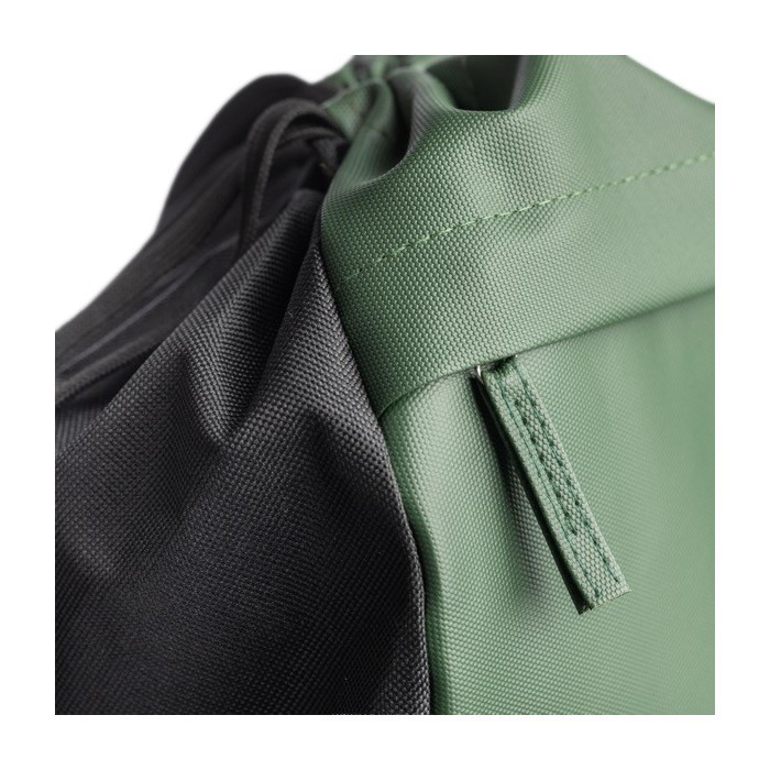 Mochila de cuerdas repelente al agua con bolsillo frontal quinta vista