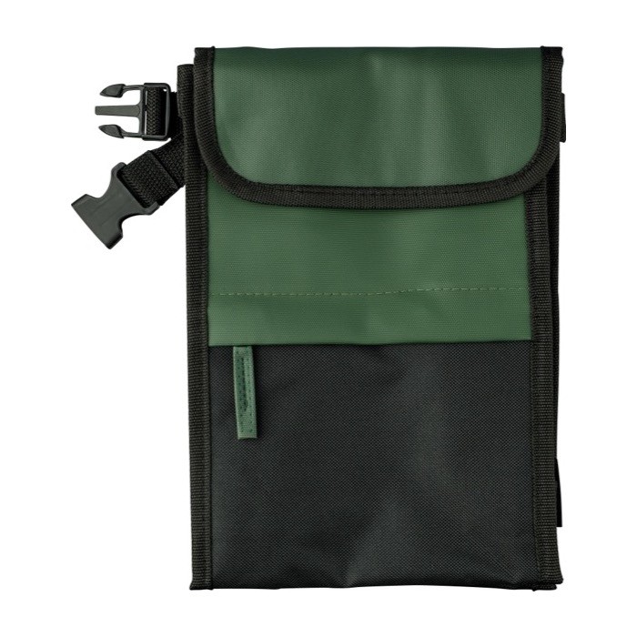 Bolsa nevera de poliéster y PU repelente al agua con 3 compartimientos color verde primera vista Bolsa nevera de poliéster y PU repelente al agua con 3 compartimientos color verde primera vista