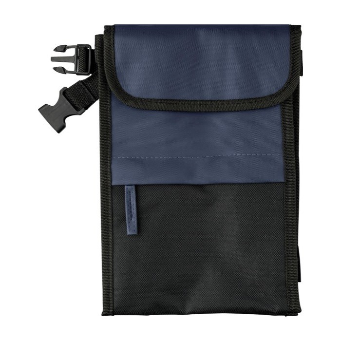 Bolsa nevera de poliéster y PU repelente al agua con 3 compartimientos color azul primera vista Bolsa nevera de poliéster y PU repelente al agua con 3 compartimientos color azul primera vista