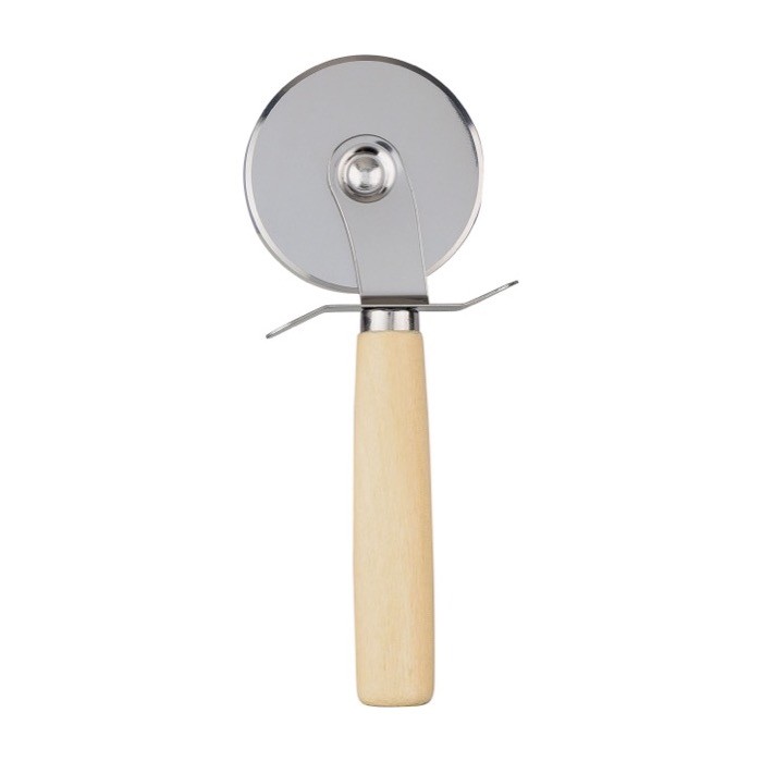 Tabla de pizza de bambú con guías de corte y un cortador y espátula quinta vista Tabla de pizza de bambú con guías de corte y un cortador y espátula quinta vista